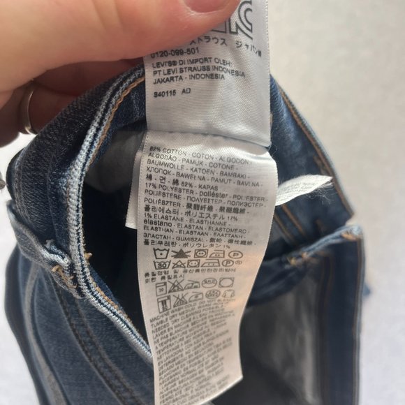 Levis Jeans Womens 10 Blue 529 Curvy Bootcut Western Cowgirl Denim 30x30 Medium - Picture 10 of 10